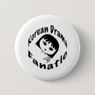 Botón coreano de la fan del drama