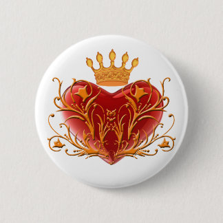 botón Corona de Corazón de Filigree
