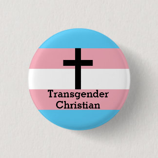 Botón cristiano del orgullo del transexual