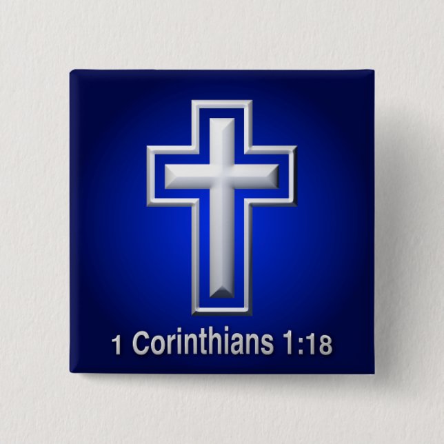 botón Cruz - Cuadrado (Anverso)