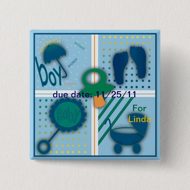 Botón cuadrado (Anverso)