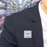 botón Cuadrado blanco del logotipo y nombre del ne<br><div class="desc">Botón cuadrado que puede personalizar para poner su nombre comercial y logotipo. Puede usar este botón como accesorio uniforme de su personal. También puede utilizarlo como accesorio de embalaje. También puede incluirlo en sus materiales de marketing para promocionar su negocio o promocionar su marca a sus clientes. Botón que se...</div>