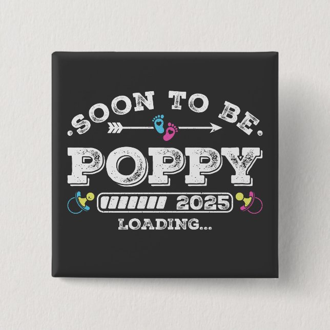 botón Cuadrado de carga de Poppy 2025 (Anverso)