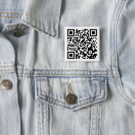 Botón cuadrado de código QR personalizable para cu