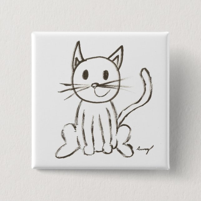 botón cuadrado de color gitano pintado (Anverso)