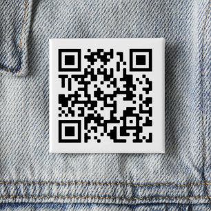 botón Cuadrado de diseño de código QR
