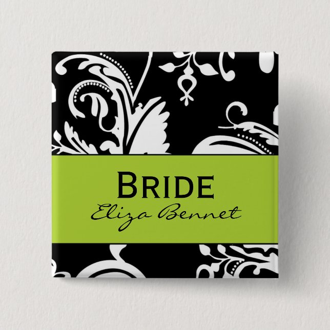 Botón cuadrado de la novia de B&G (Anverso)