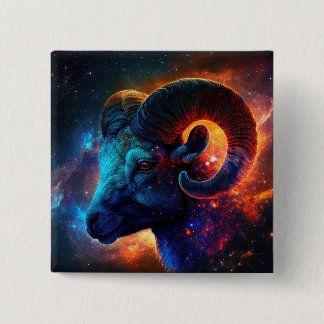 botón Cuadrado de la señal de estrella de Aries Zo