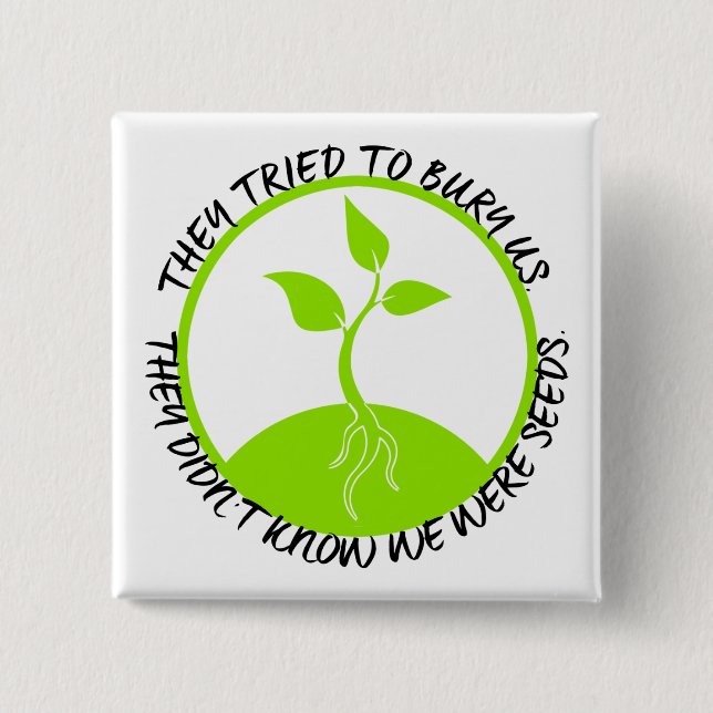 Botón cuadrado de las semillas (Anverso)