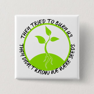 Botón cuadrado de las semillas