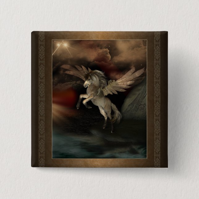 Botón cuadrado de Pegaso (Anverso)