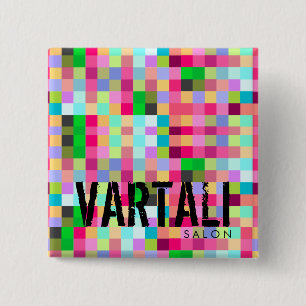 Botón cuadrado de Pixelate Vartali