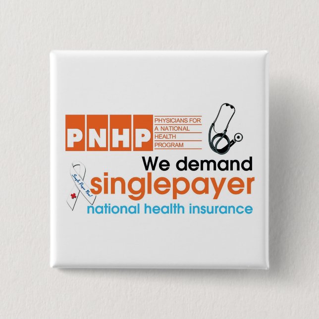 Botón cuadrado de PNHP (Anverso)