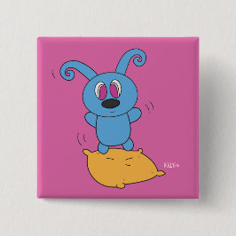 Botón cuadrado de Rolly del salto de la almohada