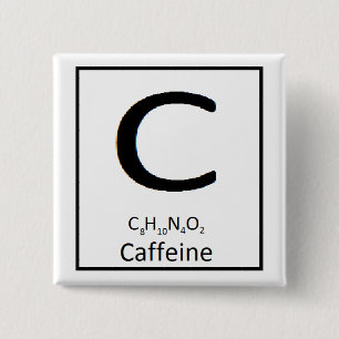 Botón cuadrado del cafeína, 2 adentro
