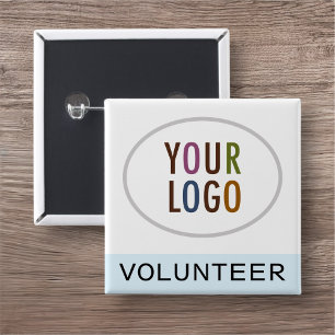 Botón cuadrado del logotipo del logotipo del disti