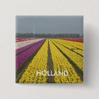 botón Cuadrado del tulipán holandés