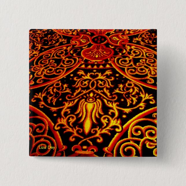 Botón cuadrado 'Exotica' (Anverso)