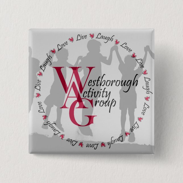 Botón cuadrado - logotipo redondo (Anverso)