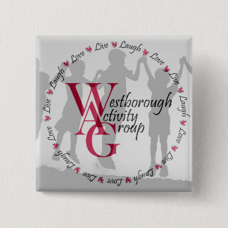 Botón cuadrado - logotipo redondo