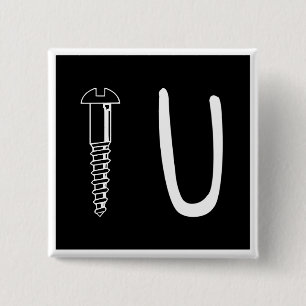 Botón cuadrado Screw U