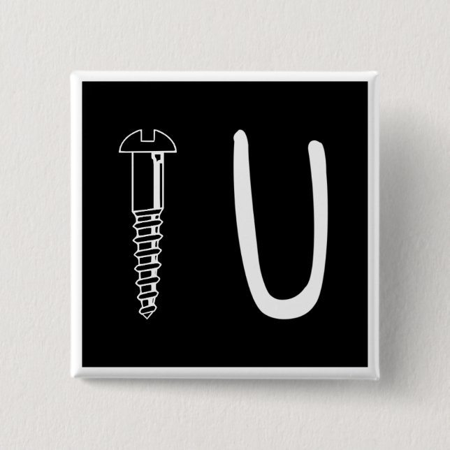 Botón cuadrado Screw U (Anverso)
