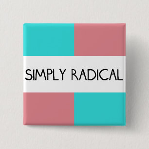 Botón cuadrado simplemente radical