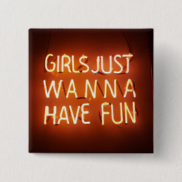 Botón Cuadrado Sólo quiere chicas