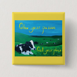 Botón cuadrado (vaca)