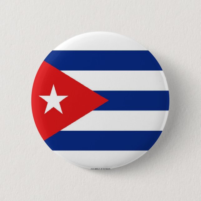 Botón cubano de la bandera (Anverso)