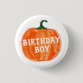 Botón Cumpleaños de calabaza