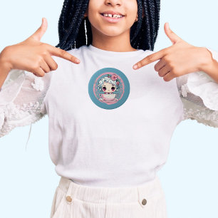 botón Cute Tea Cup Doll