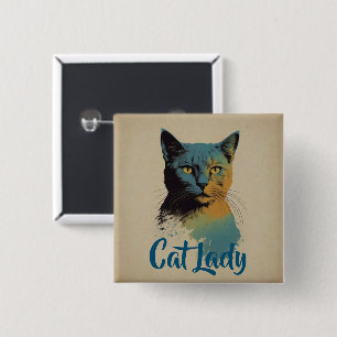 botón Dama de gato