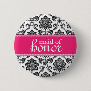 Botón Damask de doncella de honor