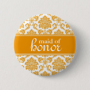 Botón Damask de doncella de honor
