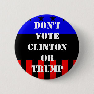 Botón de 2016 campañas (ningún Clinton o triunf