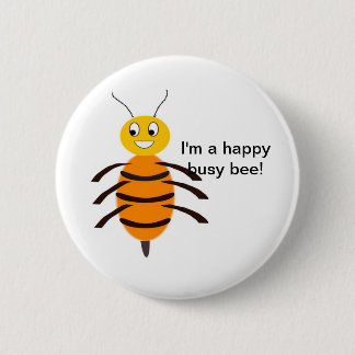 botón de abeja de Happy Busy