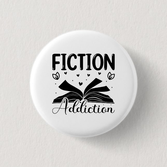 botón de adicción a la ficción (Anverso)
