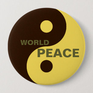 botón de ajuste de la paz mundial de yin yang