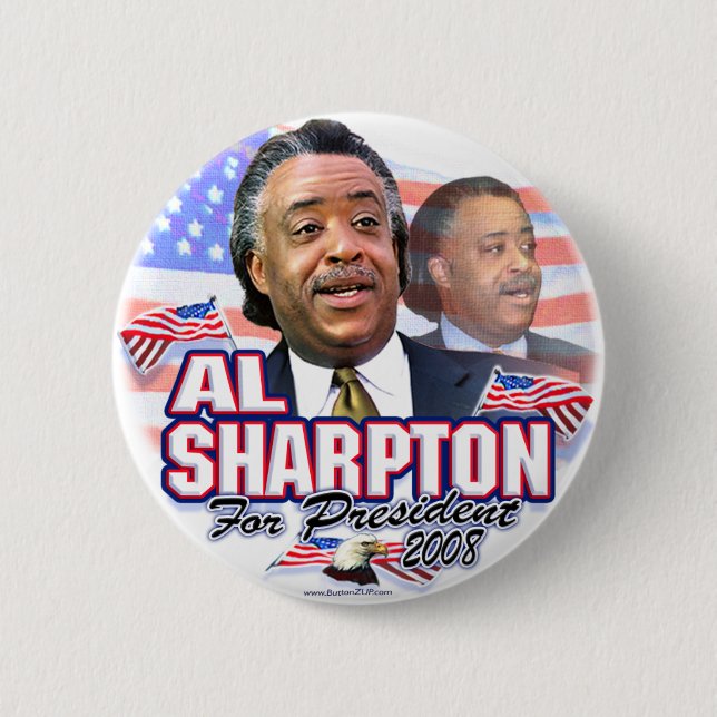 Botón de Al Sharpton 08 (Anverso)