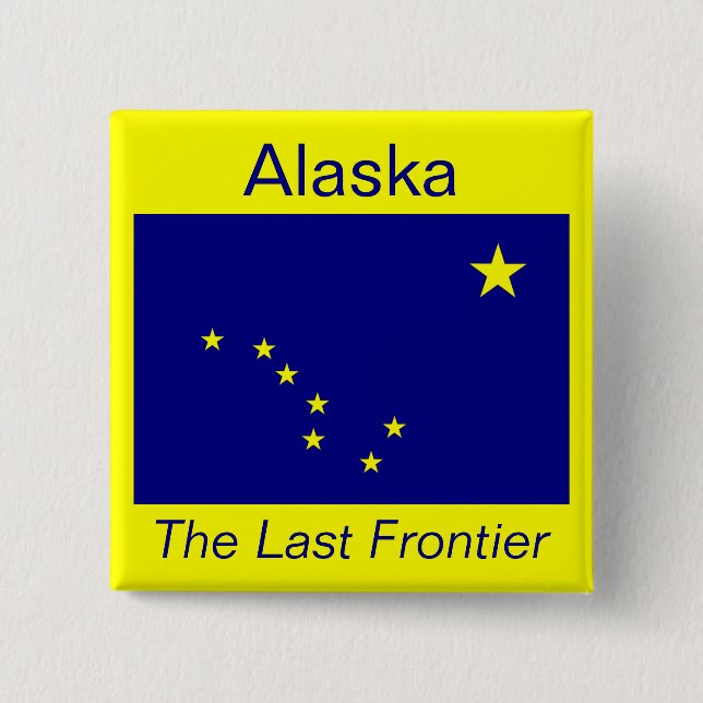 Botón de Alaska de la bandera (Anverso)