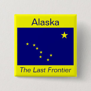 Botón de Alaska de la bandera