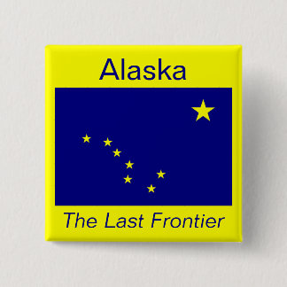 Botón de Alaska de la bandera