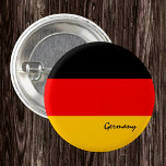 Botón de Alemania, moda de bandera alemana patriót<br><div class="desc">Botones: Alemania Patriótica y Bandera Alemana - Amo a mi país,  viajes,  vacaciones,  patriotas nacionales / hincha deportivo</div>