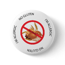 Botón de alerta de alergia de gluten