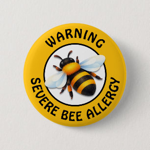 Botón de Alerta de Alergia Grave a las Abejas