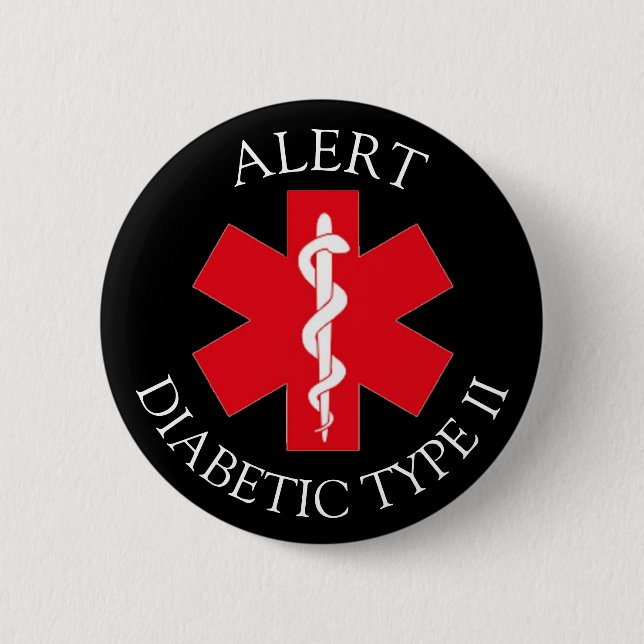 Botón de alerta de tipo 2 para diabéticos (Anverso)