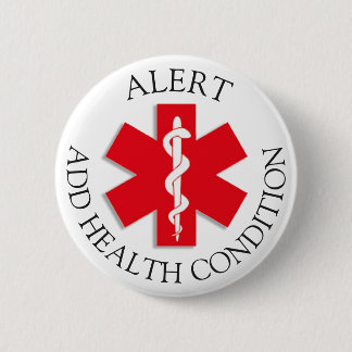 Botón de alerta médica del personalizado