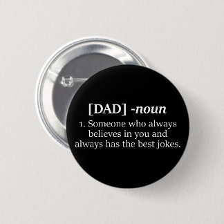 Botón de alfiler "Dad noun" - Regalo del Día del P