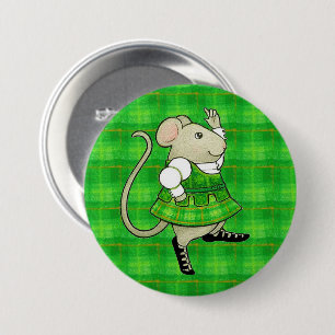 BOTÓN DE ALFILER REDONDO IRISH JIG MOUSE